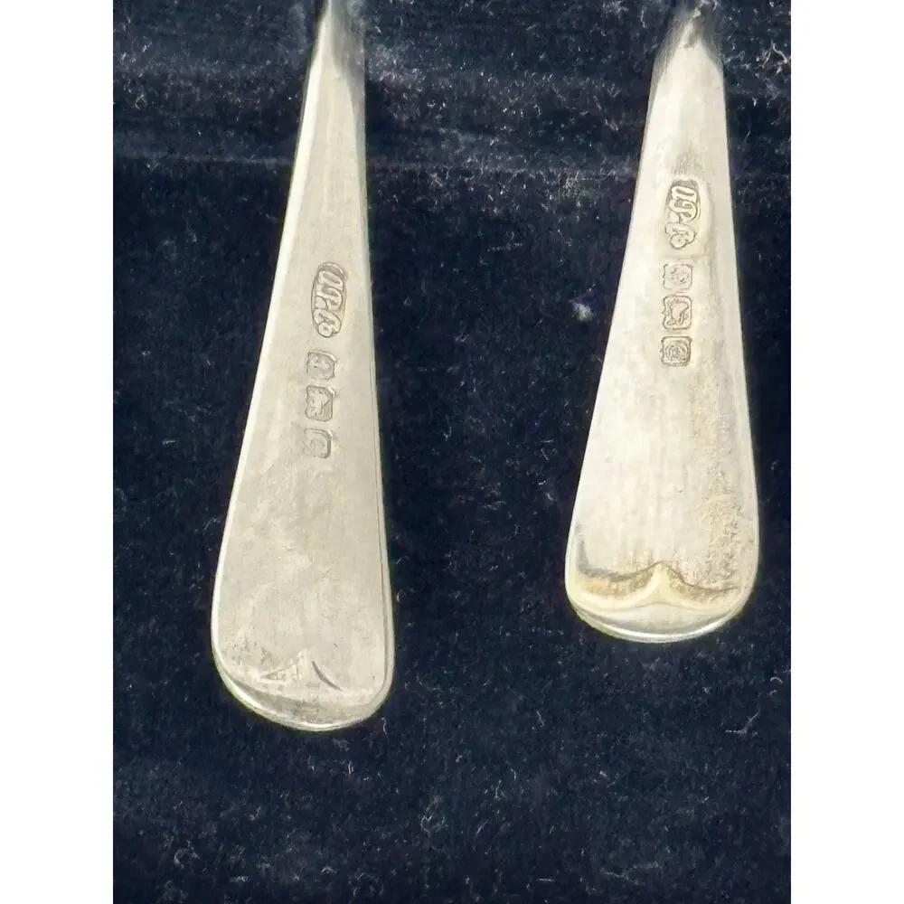 Douglas Pell Sterling Silver Spoons 1977 Jubilee London Hallmark Set